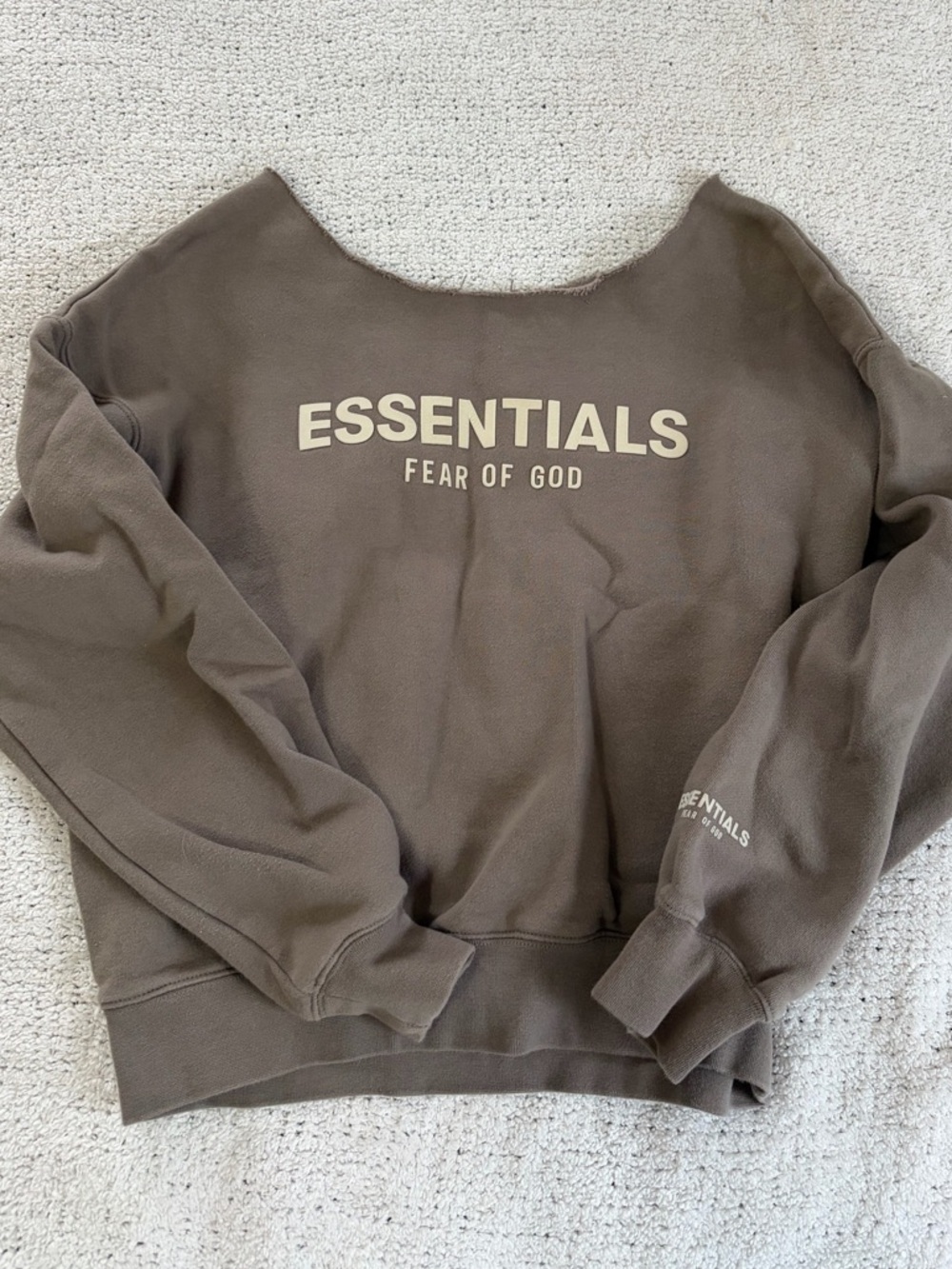 Essentials Off Shoulder Crew Neck